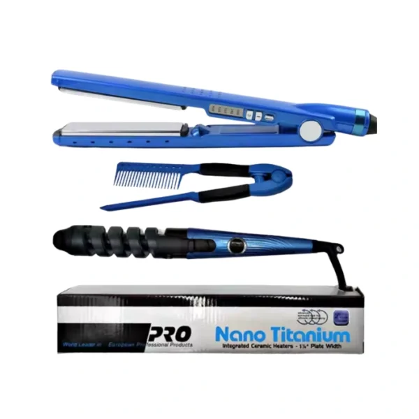 NANO TITANIUM 3 EN 1 PLANCHA, PEINE Y RIZADOR